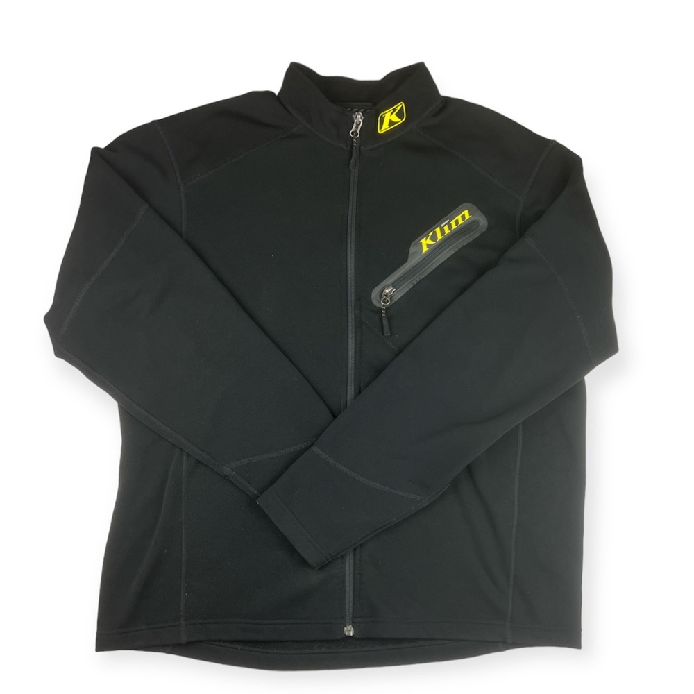 SOLD Klim Full Zip Men’s Large Black Snowmobiling Sweater Inferno Jacket #3354